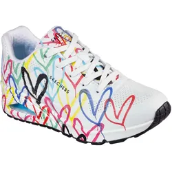 SKECHERS Uno Spread the Love Sneaker Damen WMLT - weiß 38.5