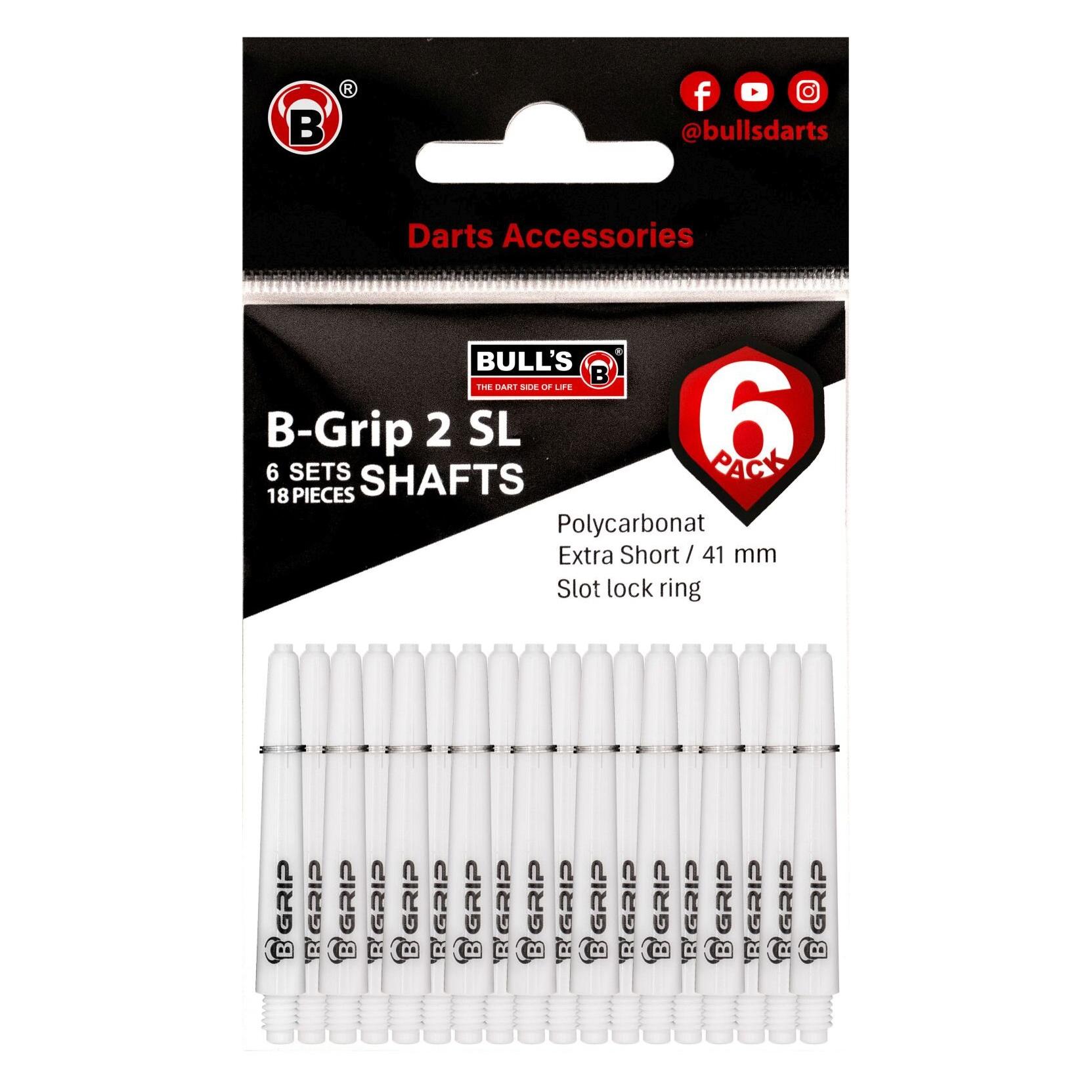 Embassy of Music BULL'S 6P-B-Grip-2 SL Sh. m weiss (75 mm) (56359)