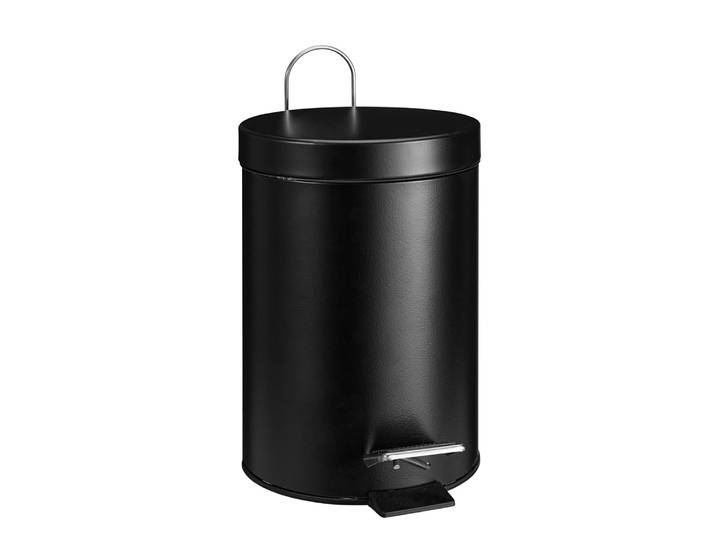 Abfalleimer Edelstahl 3L schwarz