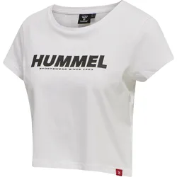 HUMMEL hmlLEGACY WOMAN CROPPED T-SHIRT white/black L