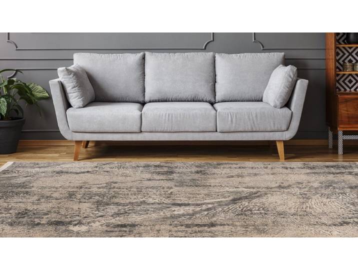 Teppich KAYOOM Adeon 500 , grau, B:80cm H:13mm L:150cm, Polypropylen, Teppiche, Teppich