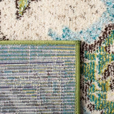 SAFAVIEH Madison Efrosina Boho Medallion Distressed Rug