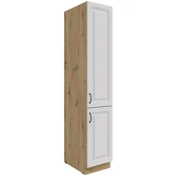 Küchen Vorratshochschrank 40 cm Stilo Weiss Küchenzeile Küchenblock Landhaus