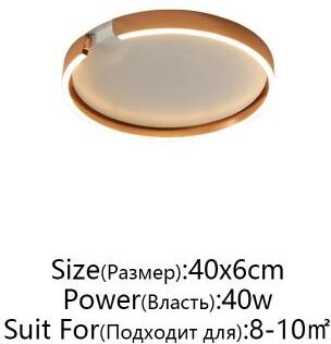 Uplifted Goods Modern LED Ceiling Light In Rose Gold White Or Black For Indoor Home Lighting a Rose Gold 40cm warm Light