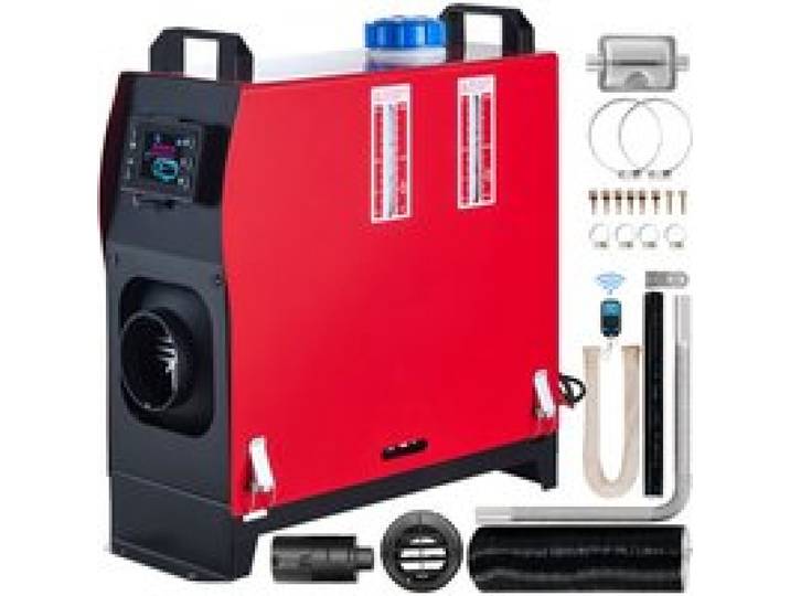 VEVOR Chauffage de Voiture Réchauffeur d'air diesel 12v 5kw Réchauffeur de voiture d'air (Avec écran LCD & 1 sortie d'air) Préchauffage moteur de la voiture garée dans un environnement froid en hiver
