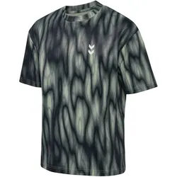 hummel hmlHIIT Print Loose Trainingsshirt 6092 - seagrass M