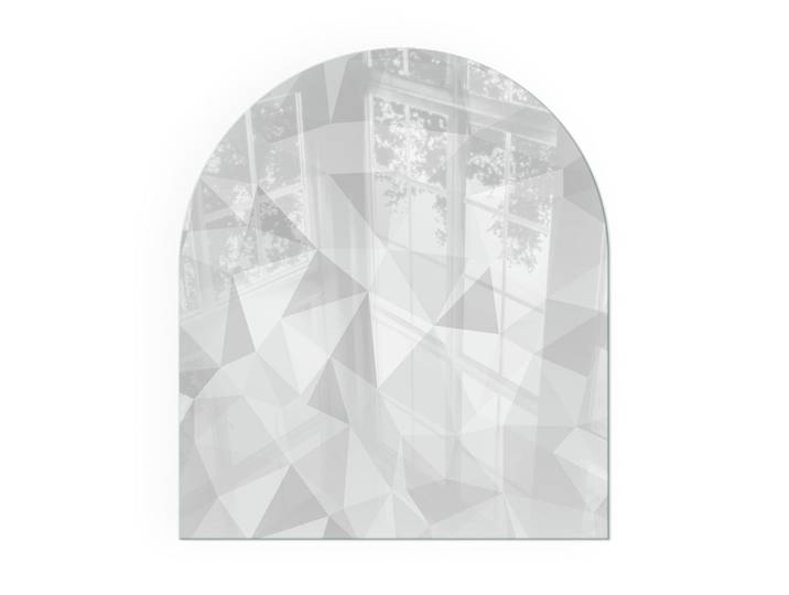 KAMINBODENPLATTE 80x70 cm - Abstraktes geometrisches Muster