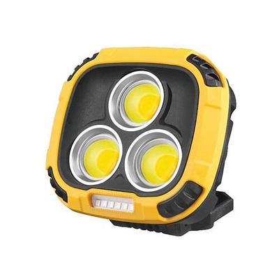 Wiederaufladbare LED-Arbeitsleuchte mit 3300 Lumen, 18 Leuchtmodi, Magnetfuß, USB-C-Anschluss, gelb, ABS-Material, tragbar, vielseitig einsetzbar
