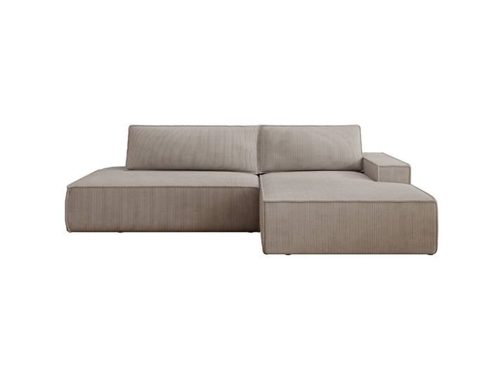 Ecksofa mit Schlaffunktion Felicjo, L-Form, rechtsseitig, mit