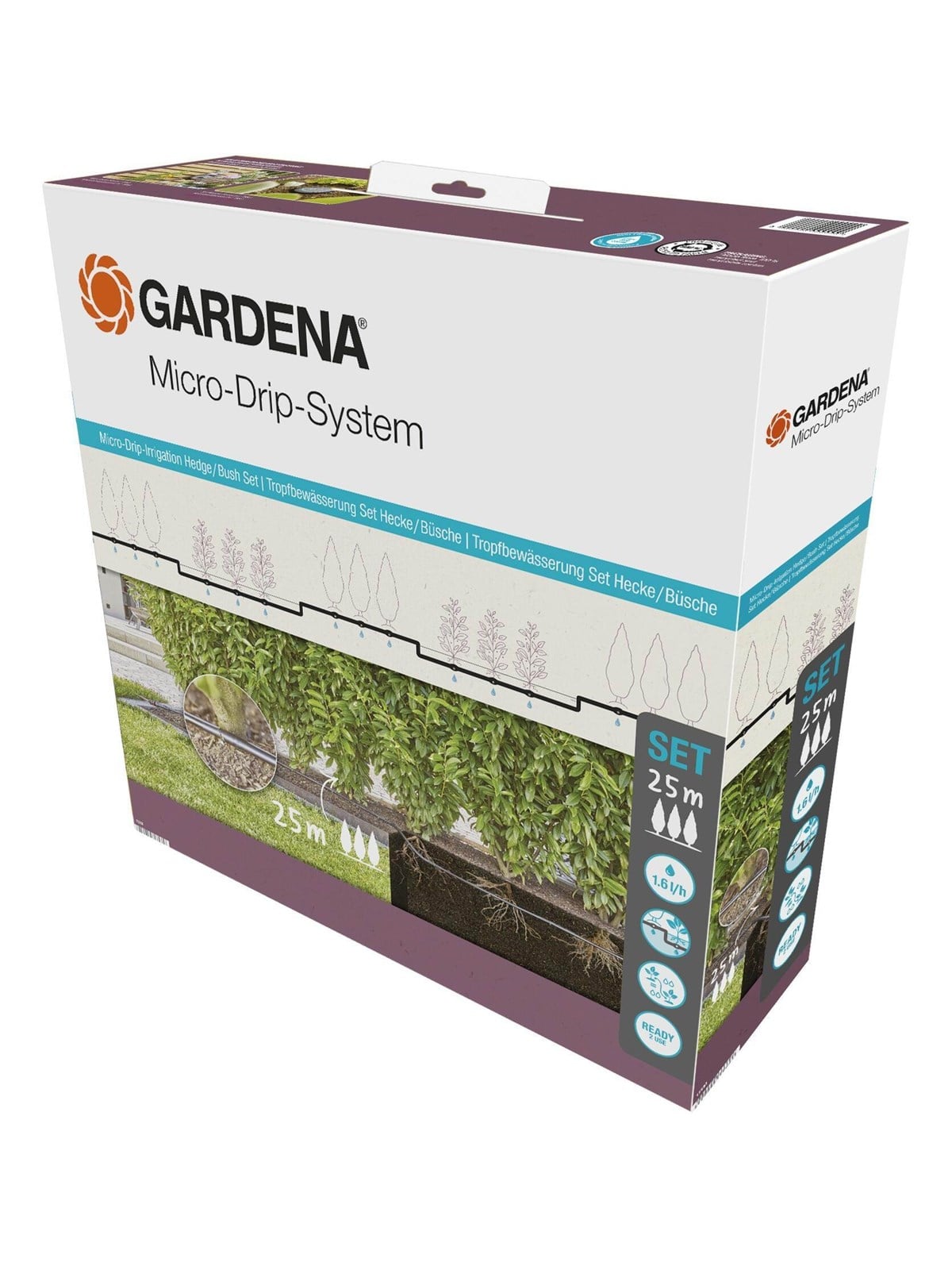 Gardena Tropfbewässerung Hecken/Büsche Set (25 m)