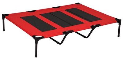 Multicon Wholesale Hub Dog Elevated Raised Bed Comfortable Pet Cot For Large Dogs Oxford Fabric With Fade Resistance red