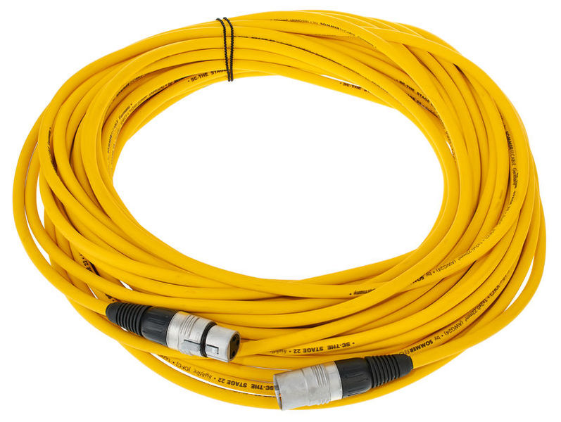 Sommer Cable Stage 22 SGHN YE 20,0m Yellow