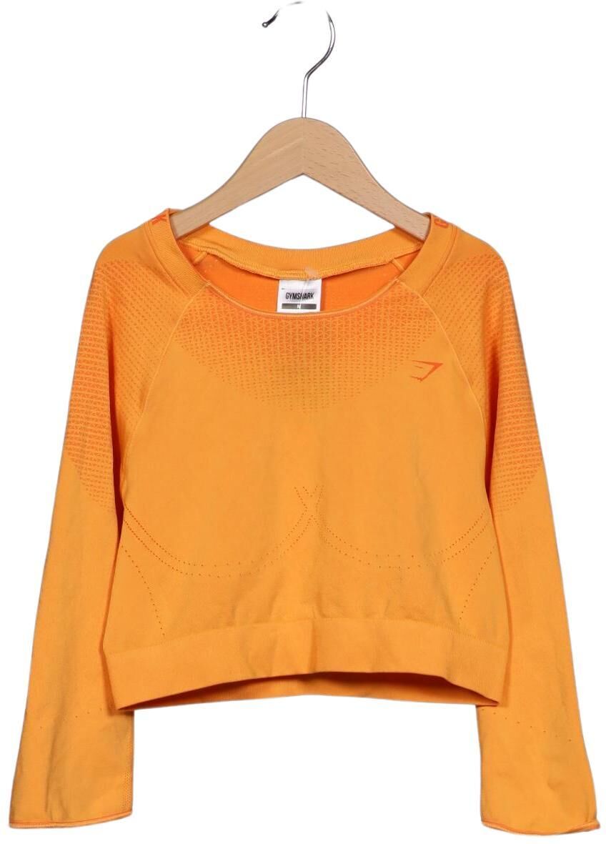 Gymshark Damen Langarmshirt, Orange, Gr. M, Synthetik / Elasthan - Second Hand