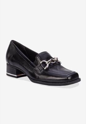 Women's Evie Pump by Ros Hommerson in Black Tumbled Leather (Size 8 N)