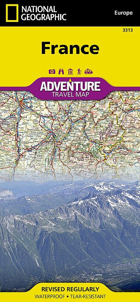 Carte routière - France   National Geographic
