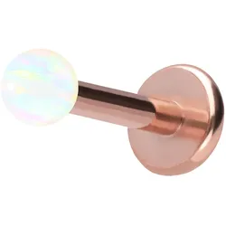 Titan Labret mit Push Fit SYNTHETISCHER OPAL