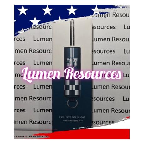 Olight I17 Checkered Flag USB-C Rechargeable EDC Keychain (45162235)