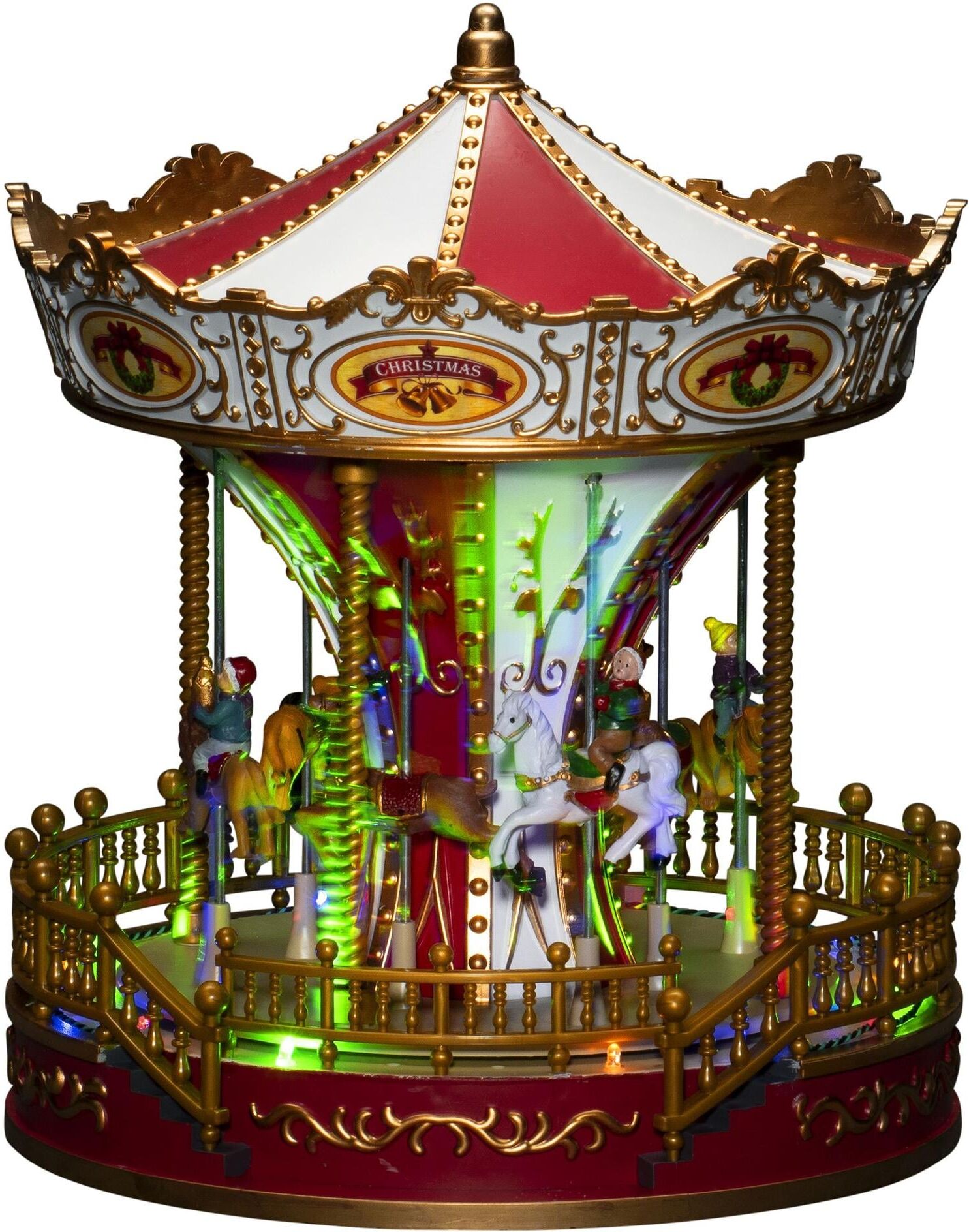 KONSTSMIDE LED Dekofigur "Szenerie Karussell mit Musik", bunt, H: 28cm, Leuchten, LED Dekofigur bunt H: 28cm