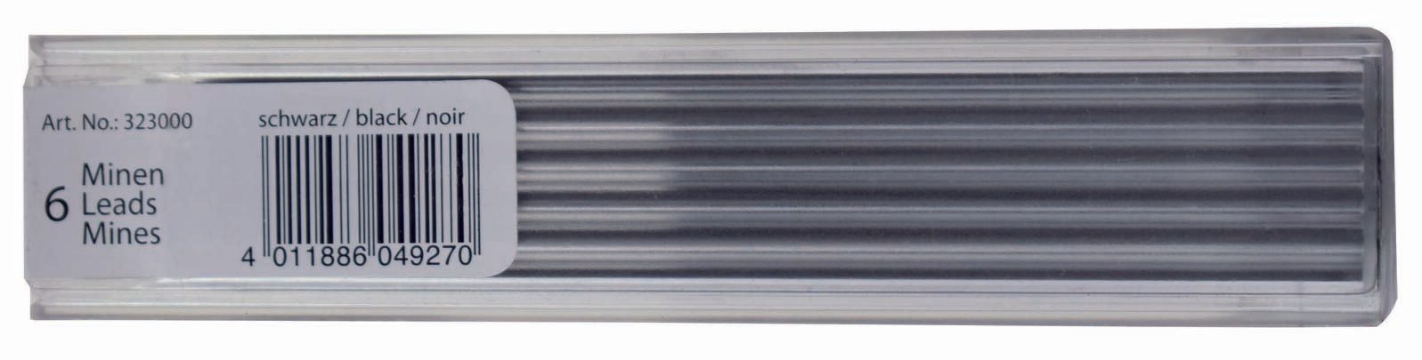 STANGER Fallminen-Bleistiftminen HB 0.3 mm graphite 323000
