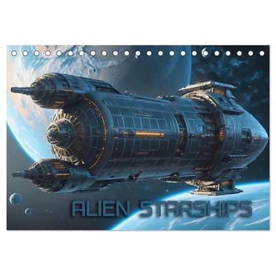 Alien Starships (Tischkalender 2027 DIN A5 quer), CALVENDO Monatskalender