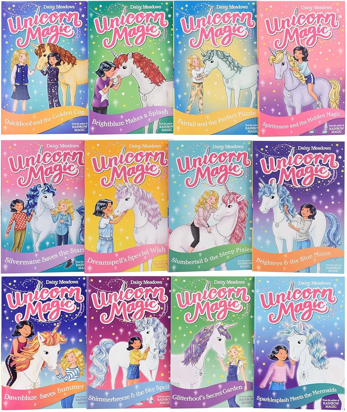 Orchard Books Unicorn Magic Enchanted Valley 12 Books Collection Set by Daisy Meadows - Paperback - Ages 5-7 - Magical Unicorn Adventures