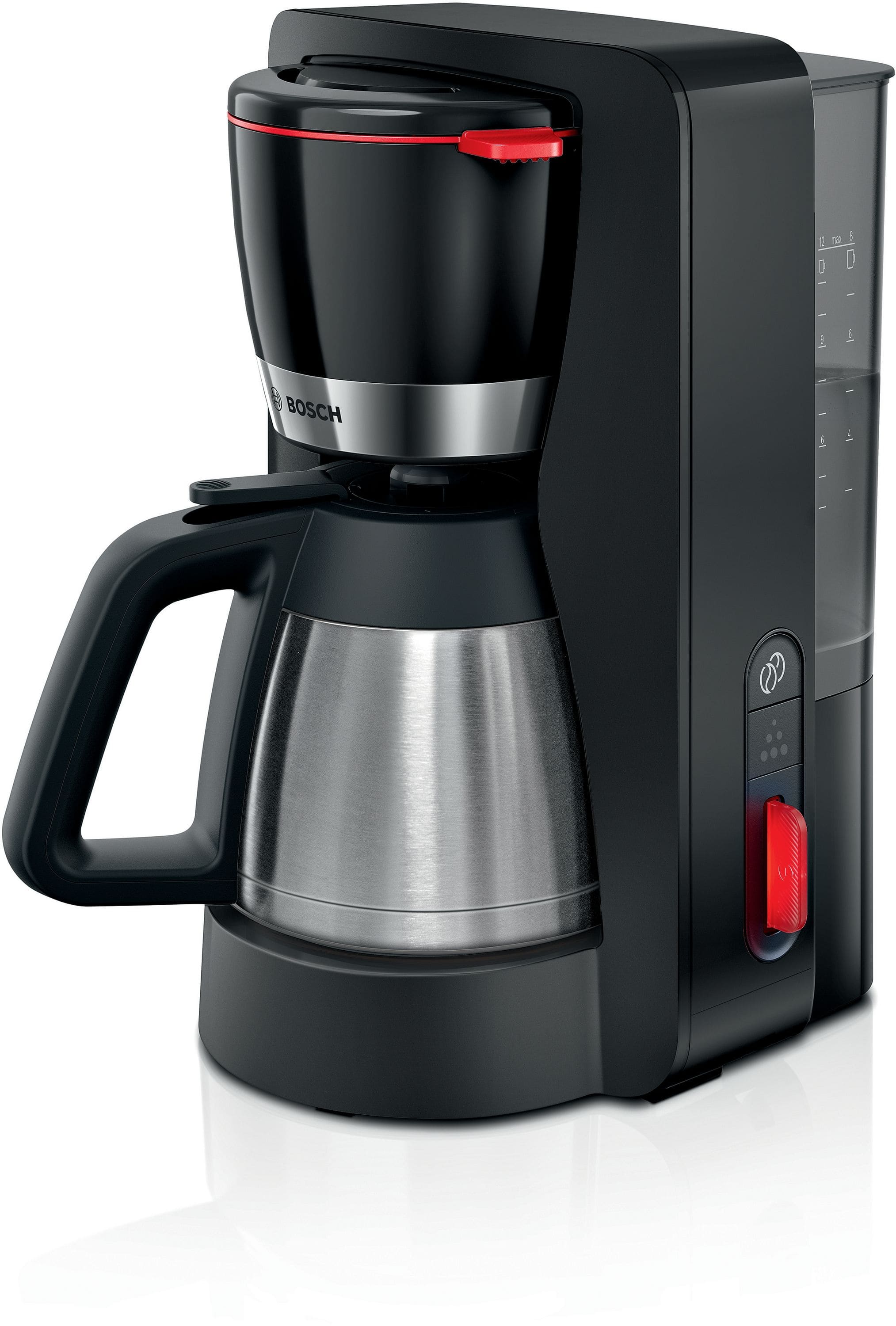 Bosch TKA6M273 MyMoment 12 Tassen Thermo Filterkaffeemaschine 1,1 l (Schwarz)