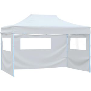 vidaXL Pavillon 48899 Pop-up, creme, 3 x 4m, höhenverstellbar, wasserabweisend, faltbar