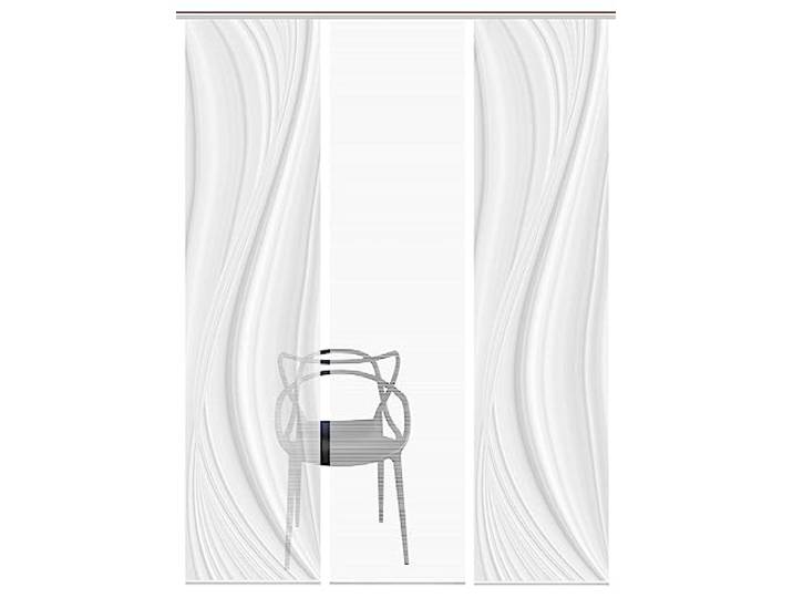 Vision S 080507 LAURINA Schiebegardine, halbtransparent, Bambusoptik, 260x60 cm, Farbe:grau, Größe:260 x 60 cm, Anzahl:3X