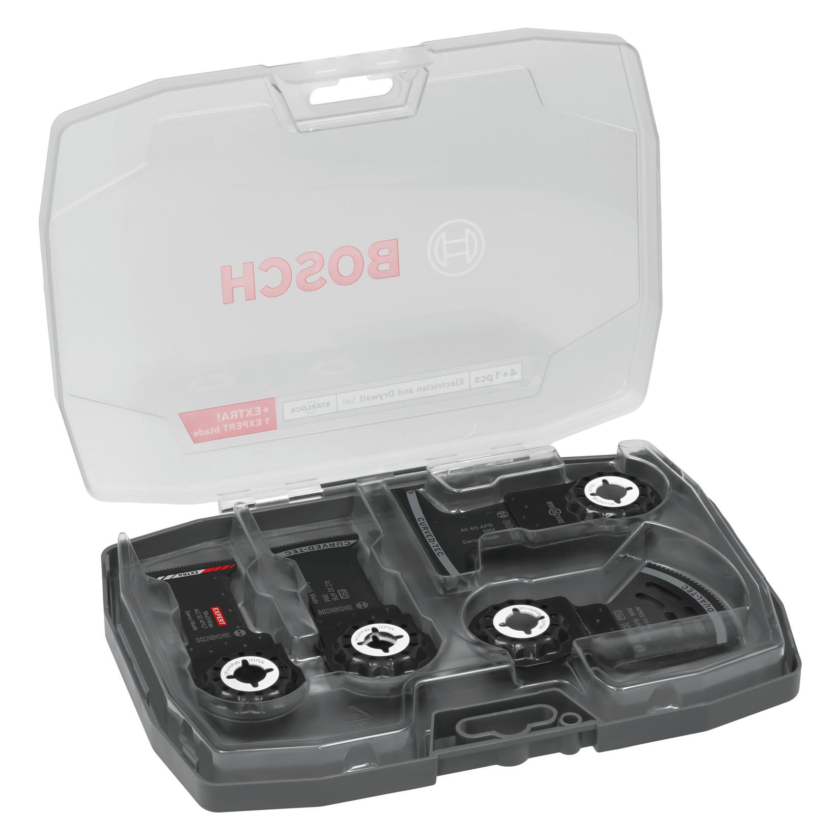 Bosch Professional Zubehör Starlock Elektriker und Trockenbauer Set, 6-tlg., Thekendisplay, TU5 (2608669095)