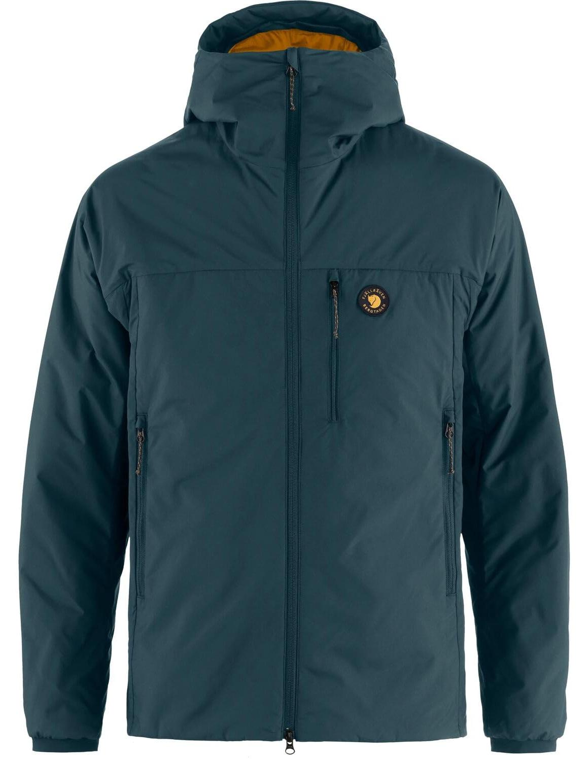 Fjällräven Herren Bergtagen 60 Insulation Jacke, Mountain Blue/Mustard Yellow, X