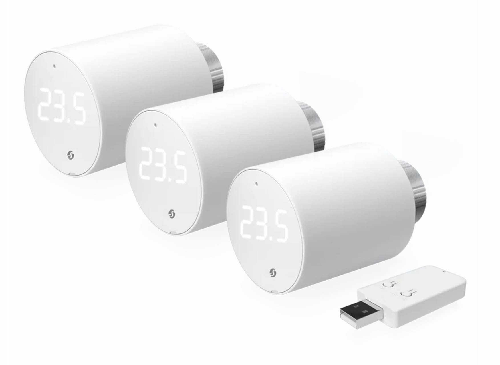 Shelly 3x Blu TRV & Blu Gateway Gen3 Thermostat BT WLAN + Gateway Shelly_B_TRV_3