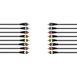 OMNITRONIC Snake-Kabel 8xCinch/8xCinch 15m
