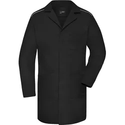 James & Nicholson Unisex Workwear Mantel Solid Kittel JN888 black S