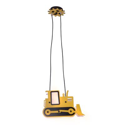 NÄVE Pendelleuchte "Carter", gelb, 1, H: 80cm, 1 Stk., Leuchten, Planierraupe aus Holz in gelb/schwarz, exkl. 2x E27, L/B/H: 34/12/80cm, Pendelleuchte