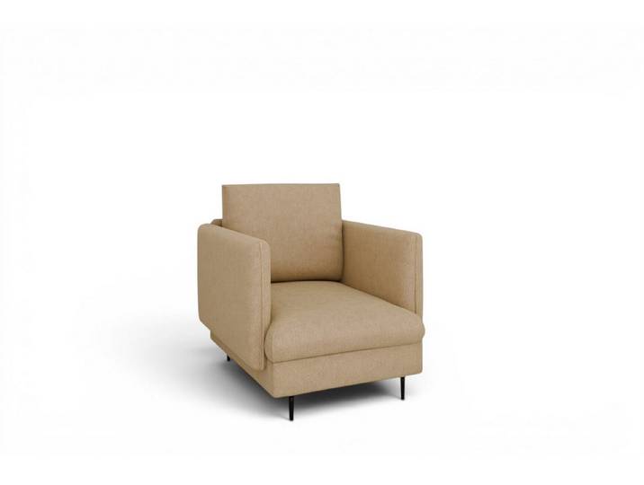 Fun Möbel Sessel Designersessel HELMER in Stoff, Rucken echt bezogen
