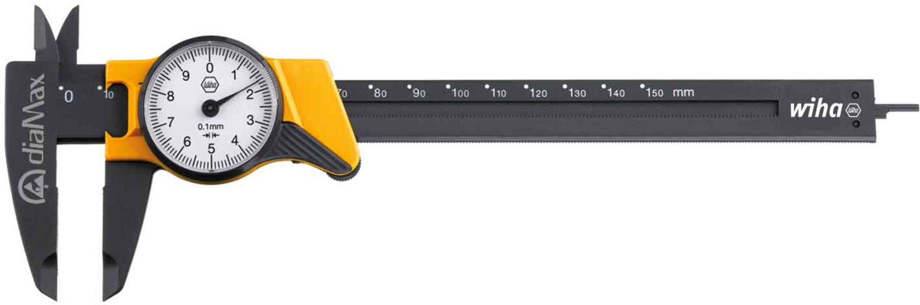 Wiha Uhrmessschieber dialMax® ESD Ablesung 0,1 mm 150 mm (31439)
