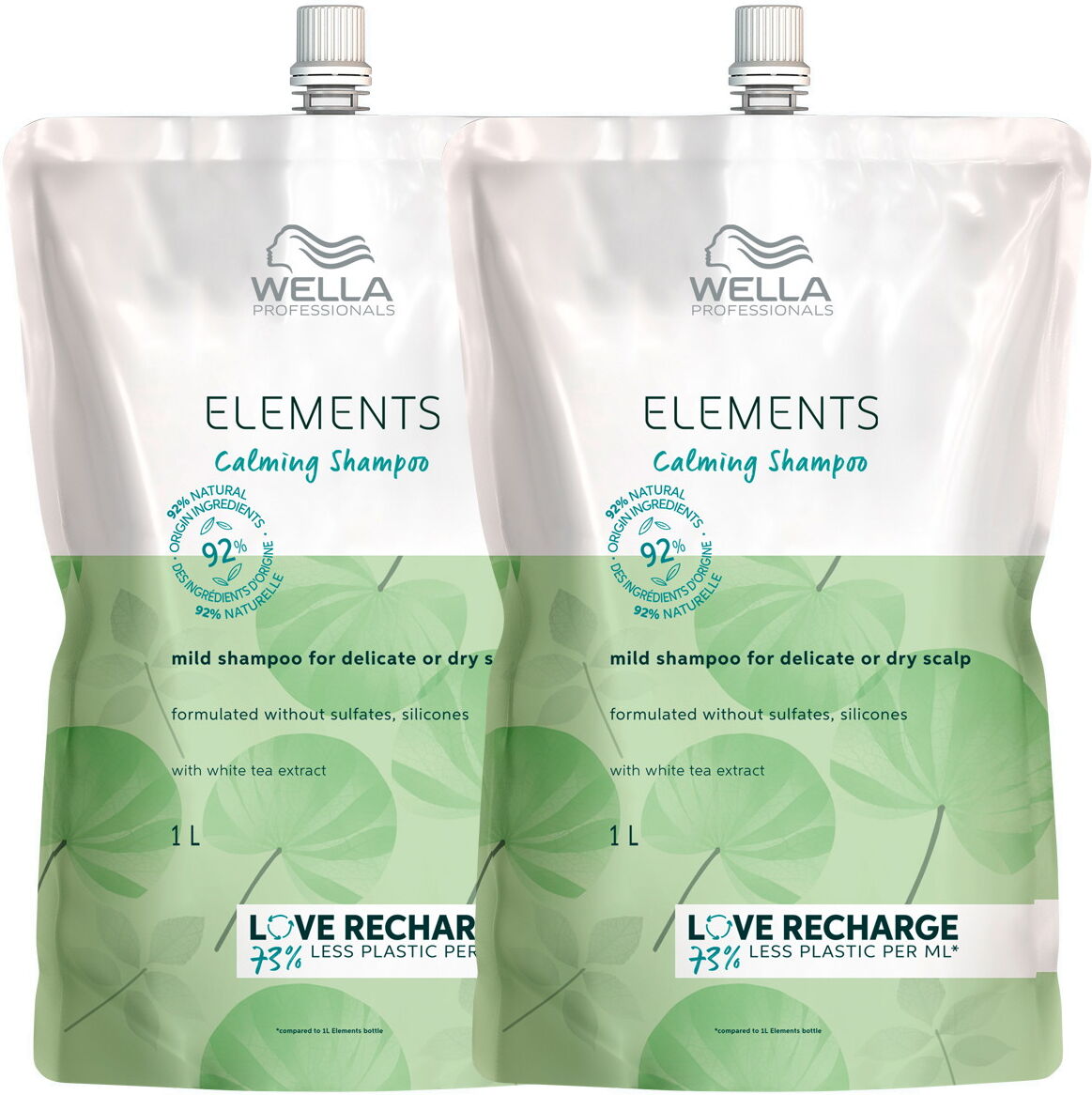 2L Wella Professionals Elements Calming Shampoo Refill Set (2 x 1000ml)
