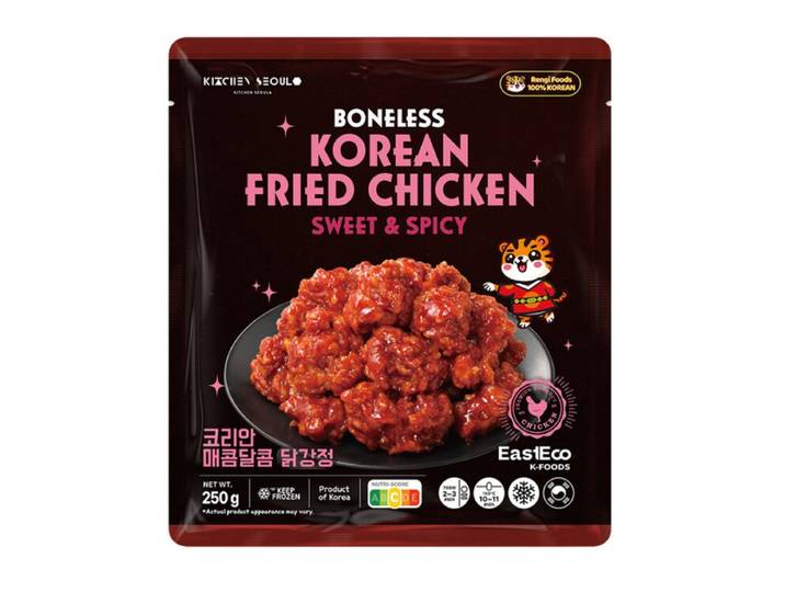 EastEco Poulet frit désossé coréen épicé et sucré - 250 g