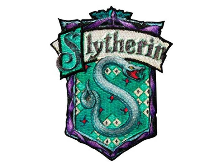 Mono Quick - Harry Potter Hogwarts applicaties, strijkplaatsticker patch, Gryffindor Slytherin Hufflepuff Ravenclaw (18066 - Slytherin)