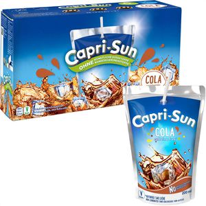 Capri-Sun Saft Cola, Trinkpäckchen, je 0,2 Liter, 10 Stück