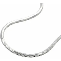 Gallay Kette 1,3mm Schlange fünfkantig diamantiert Silber 925 45cm