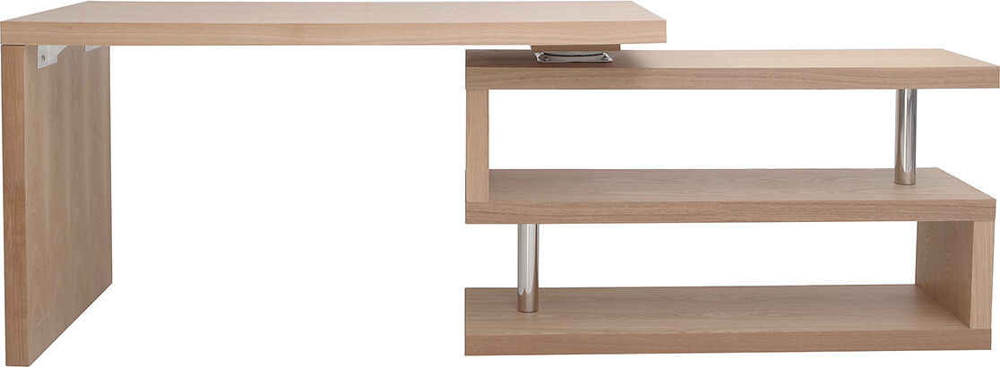 Miliboo Bureau modulable design en bois clair chêne L140-214 cm MAX