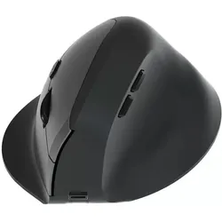 equip Ergonomische Maus DM 2.4Ghz+BT R schwarz (Kabellos), Maus, Schwarz