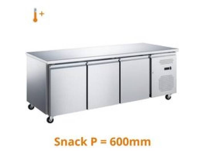 Desserte réfrigérée centrale 3 portes - PESAGE MB - Série Snack - 339 L - 600 mm - R290