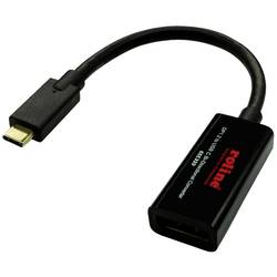 ROLINE Kabel-Adapter USB-C - DisplayPort, v1.2, bidirektional, ST/BU, 0,2 m 11.04.5957