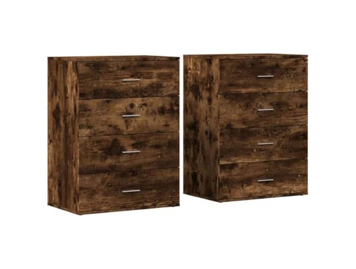 GHVBNMF 2er Set Sideboard Räuchereiche 60x39x80cm Kommode Holzwerkstoff Zwei kompressionsfeste Schränke aus Holzwerkstoff bieten reichlich Stauraum für Bücher und Unterlagen im Wohnzimmer.