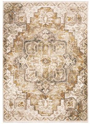 Style Haven Marley Distressed Medallion Fringed Area Rug