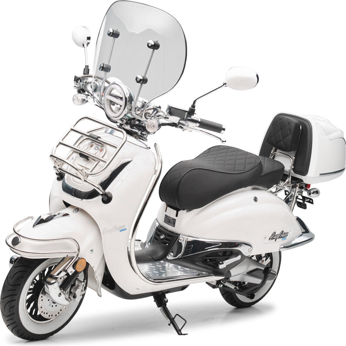 Elektroroller Burnout EasyCruiser Elektro Weiß Einzelakku