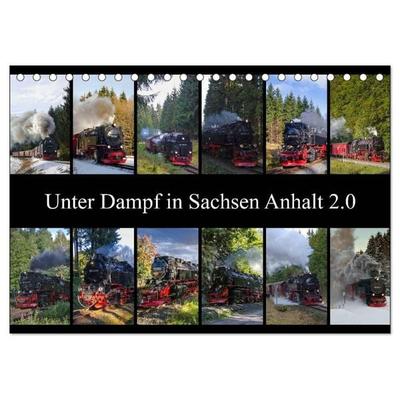 Unter Dampf in Sachsen Anhalt 2.0 (Tischkalender 2027 DIN A5 quer), CALVENDO Monatskalender