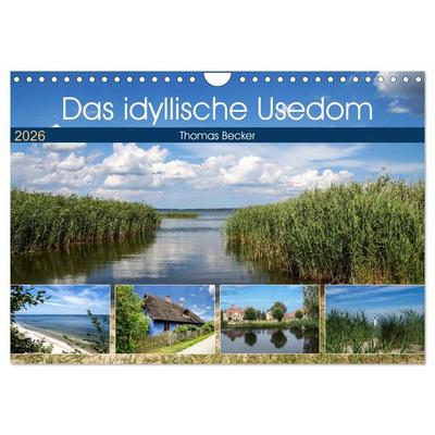 Das idyllische Usedom (Wandkalender 2026 DIN A4 quer), CALVENDO Monatskalender
